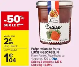 Carrefour LUCIEN GEORGELIN Préparation de fruits offre