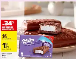 Carrefour MILKA Choco Snack offre