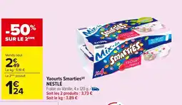 Carrefour NESTLÉ Yaourts Smarties offre