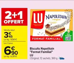 Carrefour LU Biscuits Napolitain Format Familial offre