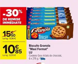 Carrefour LU Biscuits Granola Maxi Format offre