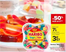 Carrefour HARIBO Bonbons Méga Boîte offre