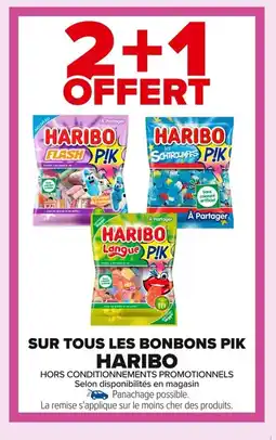 Carrefour HARIBO Sur tous les bonbons pik offre