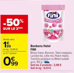 Carrefour FINI Bonbons Halal offre