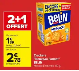 Carrefour BELIN Crackers Nouveau Format offre