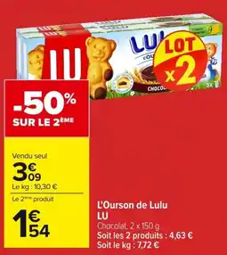 Carrefour LU L'Ourson de Lulu offre