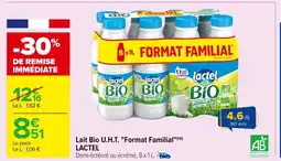 Carrefour LACTEL Lait Bio U.H.T. Format Familial offre