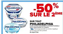 Carrefour PHILADELPHIA Sur tout offre