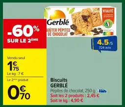 Carrefour GERBLÉ Biscuits offre