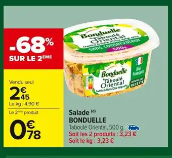 Carrefour BONDUELLE Salade offre