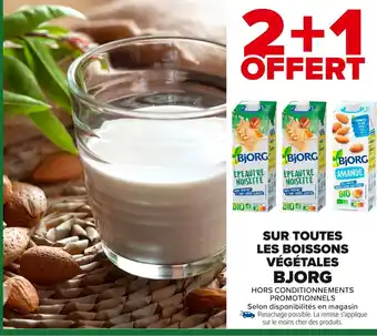 Carrefour BJORG Sur toutes les boissons végétales offre