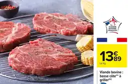 Carrefour Viande bovine : basse côte à griller offre