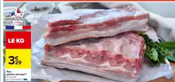 Carrefour Porc: poitrine morceau offre