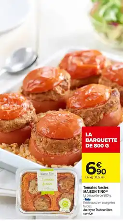 Carrefour Tomates farcies offre