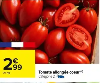 Carrefour Tomate allongée coeur offre