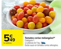 Carrefour Tomates cerise mélangées offre