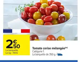 Carrefour Tomate cerise mélangée offre