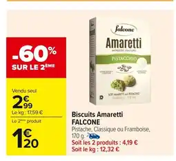 Carrefour FALCONE Biscuits Amaretti offre