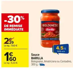 Carrefour BARILLA Sauce offre