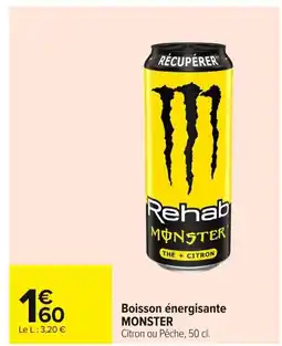 Carrefour MONSTER Boisson énergisante offre