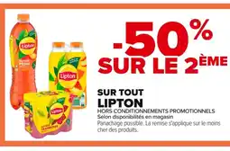 Carrefour LIPTON Sur tout offre