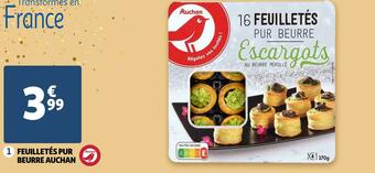 Auchan Auchan feuilletés pur beurre offre