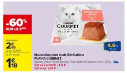 Carrefour PURINA GOURMET Mousseline pour chats Révélations offre