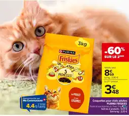 Carrefour PURINA FRISKIES Croquettes pour chats adultes offre