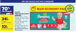 Carrefour PAMPERS Culottes Maxi Economy Pack offre