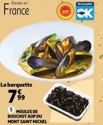 Auchan Saint michel moules de bouchot aop du mont offre