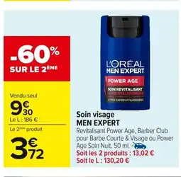 Carrefour MEN EXPERT Soin visage offre