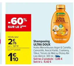 Carrefour ULTRA DOUX Shampooing offre