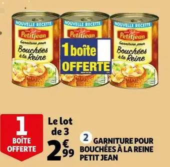 Auchan Petit jean garniture pour bouchées à la reine offre