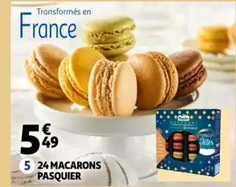 Auchan Pasquier 24 macarons offre