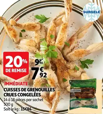Auchan Cuisses de grenouilles crues congelées offre