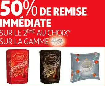 Auchan Lindt bon plan sur la gamme de la marque lindt offre