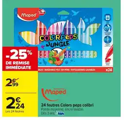 Carrefour MAPED 24 feutres Colors peps colibri offre