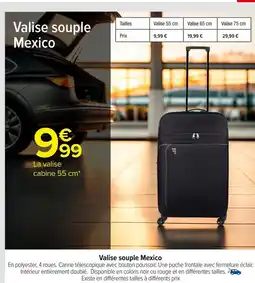 Carrefour Valise souple Mexico offre