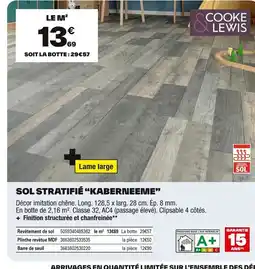 Brico Dépôt Sol stratifié kaberneeme offre