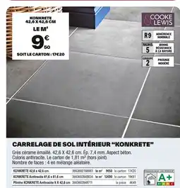 Brico Dépôt Carrelage de sol intérieur konkrete offre