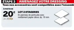 Brico Dépôt Lot 2 etageres offre