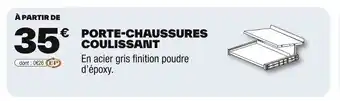 Brico Dépôt Porte-chaussures coulissant offre