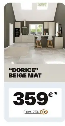 Brico Dépôt Dorice beige mat offre
