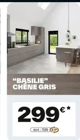 Brico Dépôt Basilie chêne gris offre