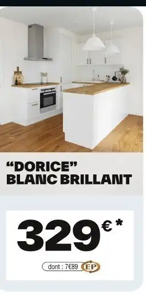 Brico Dépôt Dorice blanc brillant offre