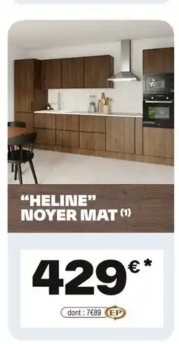 Brico Dépôt Heline noyer mat offre