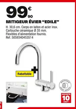 Brico Dépôt Mitigeur évier edile offre