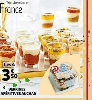 Auchan Auchan verrines apéritives offre