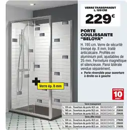 Brico Dépôt Porte coulissante beloya offre