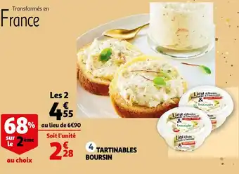 Auchan Boursin tartinables offre